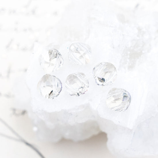 Silver Shade 2 Hole Square Premium Crystal Bead Set - 6 Pcs