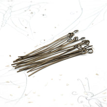 Load image into Gallery viewer, Antique Brass Eye Pins
