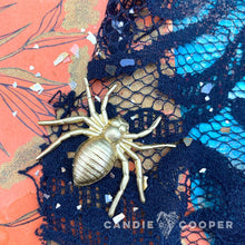 Load image into Gallery viewer, Along Came a Spider Solid Brass Pendant 

