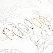 Load image into Gallery viewer, 43mm Mixed Metal Open Oval Ear Wires - 3 Pairs
