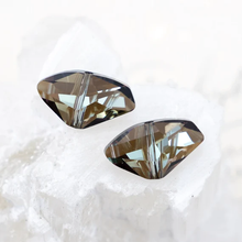 Load image into Gallery viewer, Bronze Shade Galactic Crystal Bead Pair
