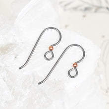 Load image into Gallery viewer, Copper and Gunmetal Ear Wire - 1 Pair
