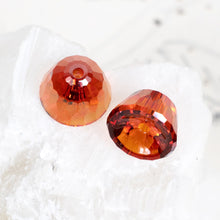 Load image into Gallery viewer, 11mm Red Magma Drops Premium Crystal Bead Pair
