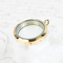 Load image into Gallery viewer, 37mm Gold Plated Window Locket Pendant
