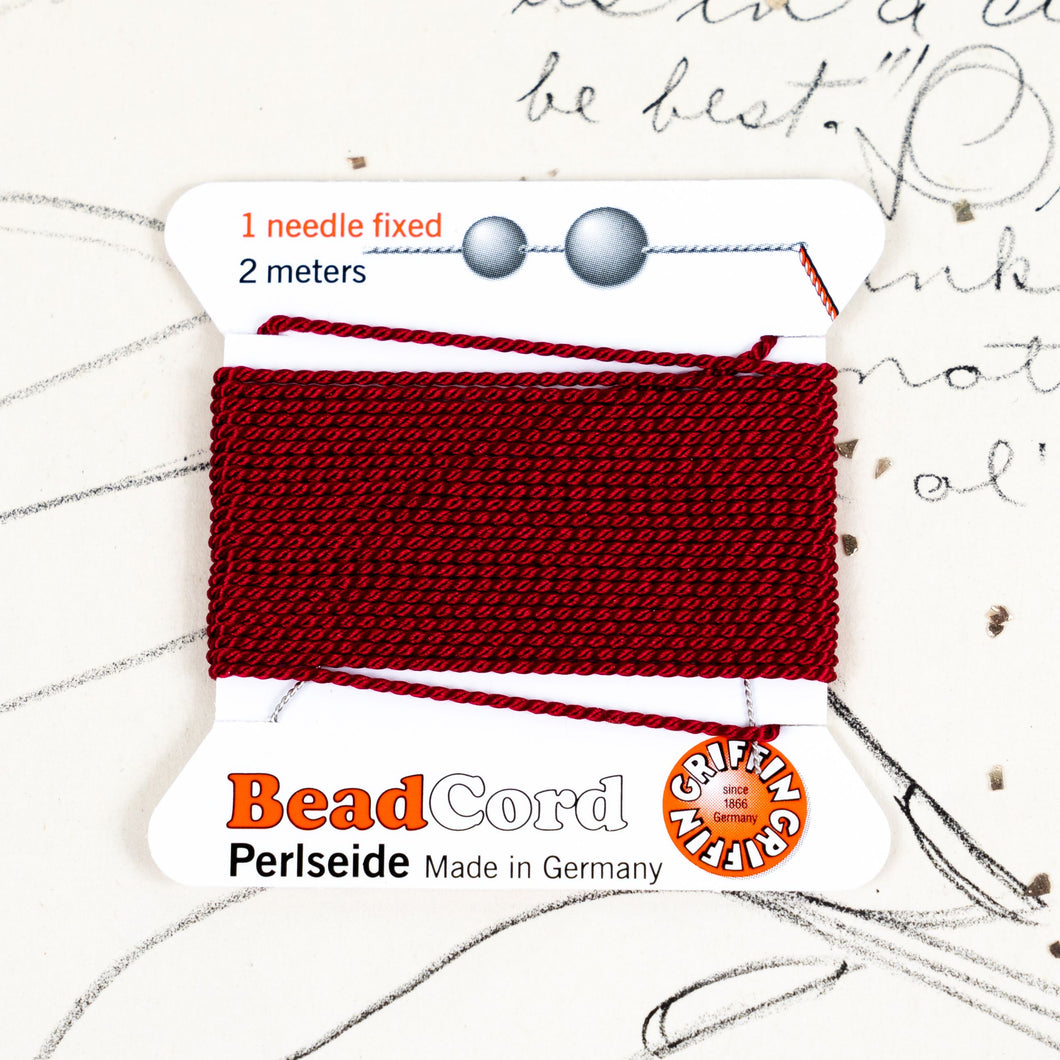Garnet #10 Silk Cord with Needle