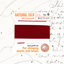 Load image into Gallery viewer, Garnet #6 Silk Cord with Needle
