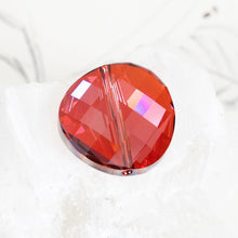 Load image into Gallery viewer, 22mm Red Magma Premium Crystal Twist Bead
