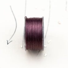 Load image into Gallery viewer, Mauve One-G Beading Thread - 50 Yard Bobbin
